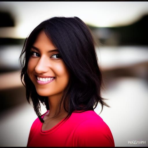 Professional Portrait with Bokeh and Natural Lighting