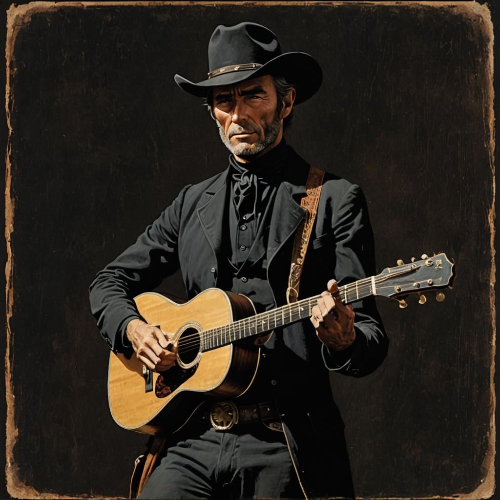 Classic Country Album Cover: Man in Black