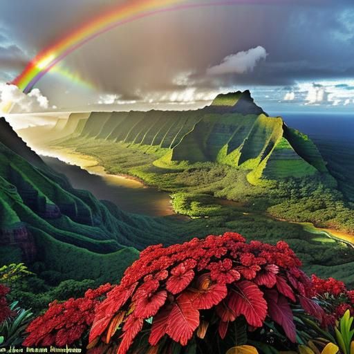 Kauai, Hawaii, USA: Nicknamed the "Rainbow State," Kauai boasts frequent rain showers that combine with sunshine to prod...