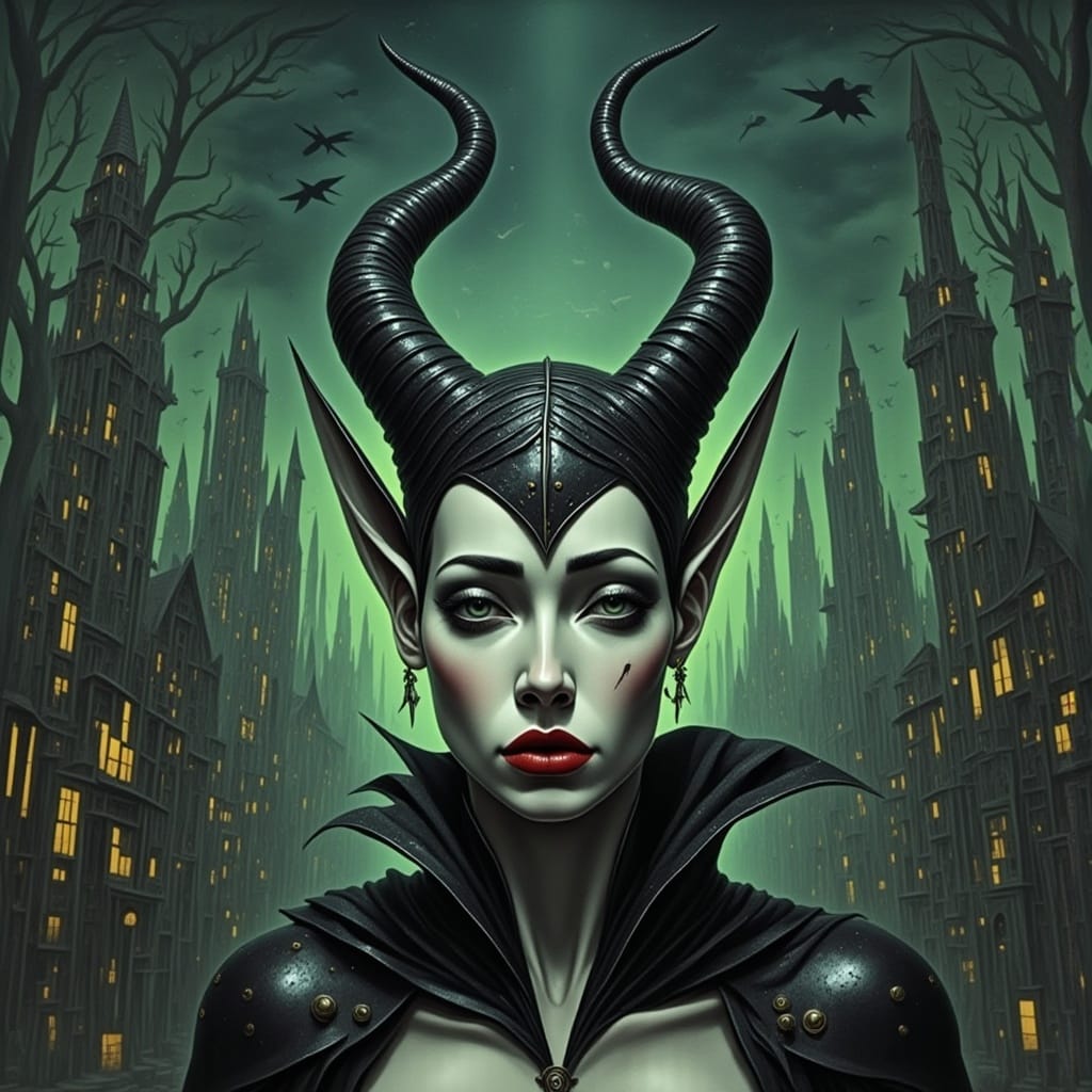 Maleficent in Dark, Mystical Style