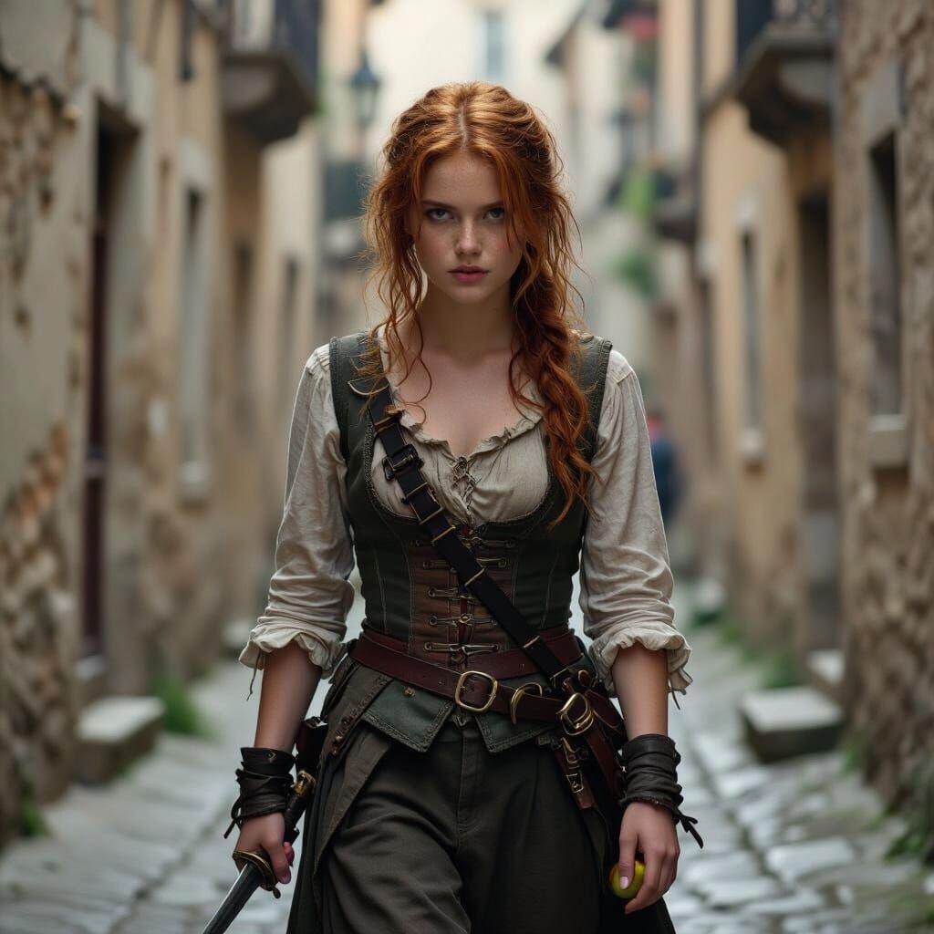 Teenage Rogue in 17th Century Paris Alley