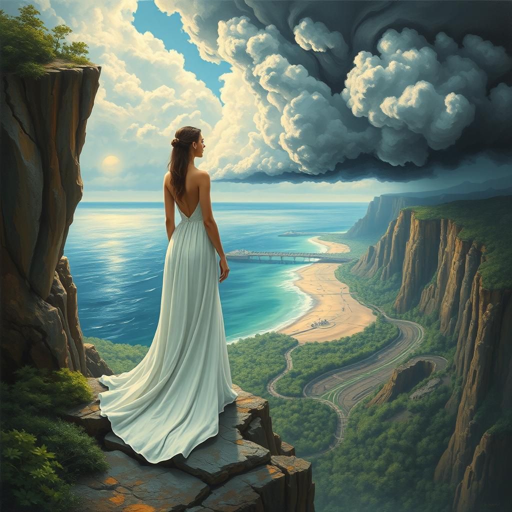 Duality of Life: Ethereal Landscape