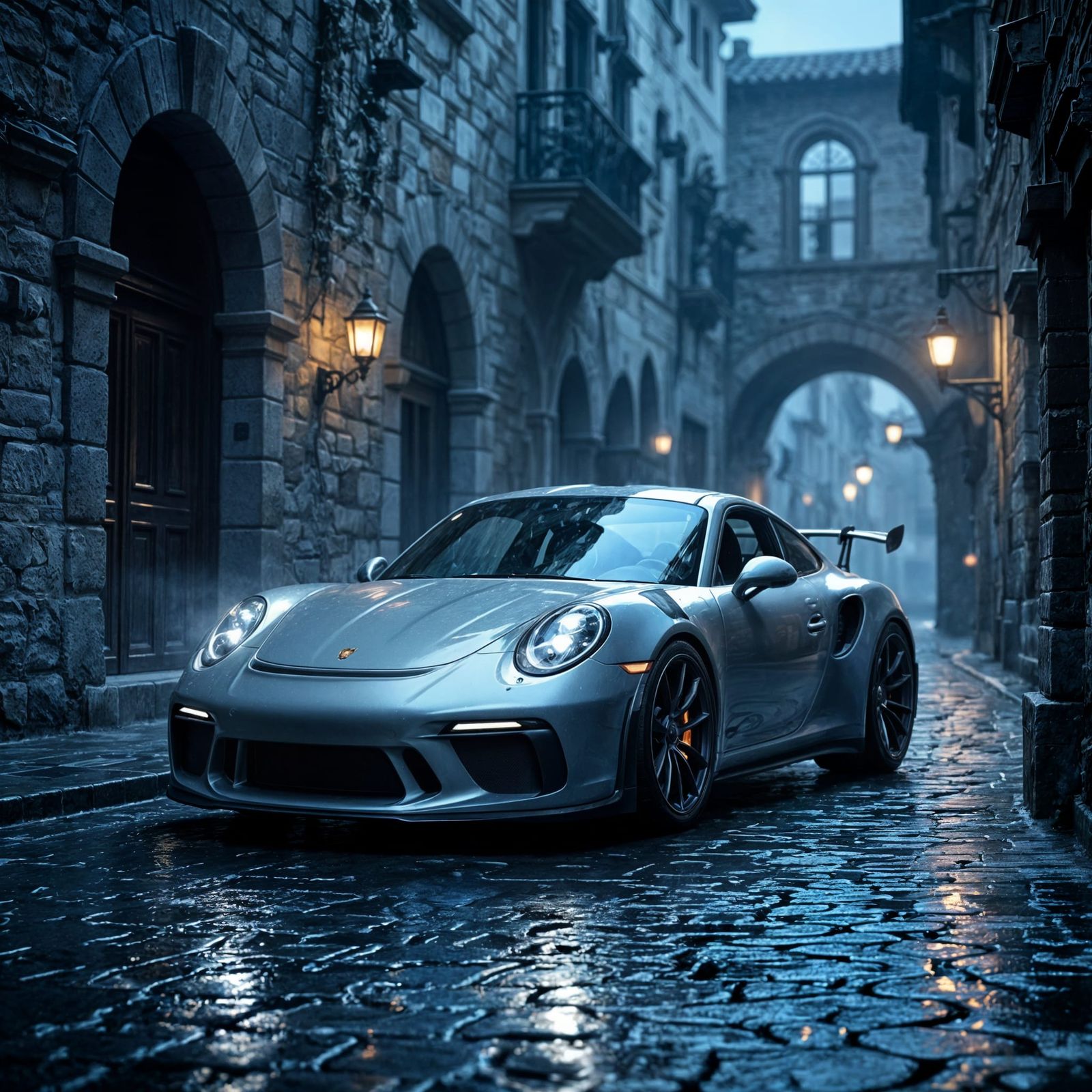 Porsche 911 GT3 in Misty Baroque Alley