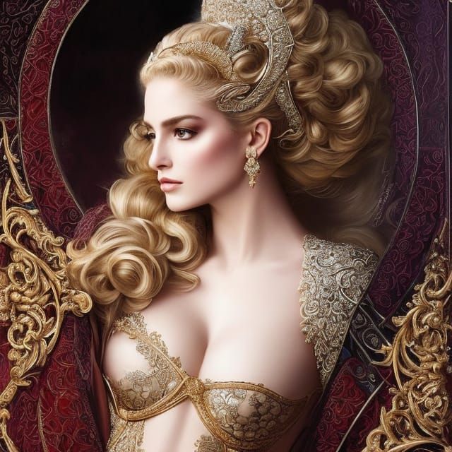 Hyperdetailed Princess Portrait in Cinematic Style