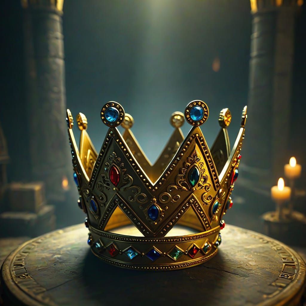 Medieval Crown in Hyper-Realistic Detail