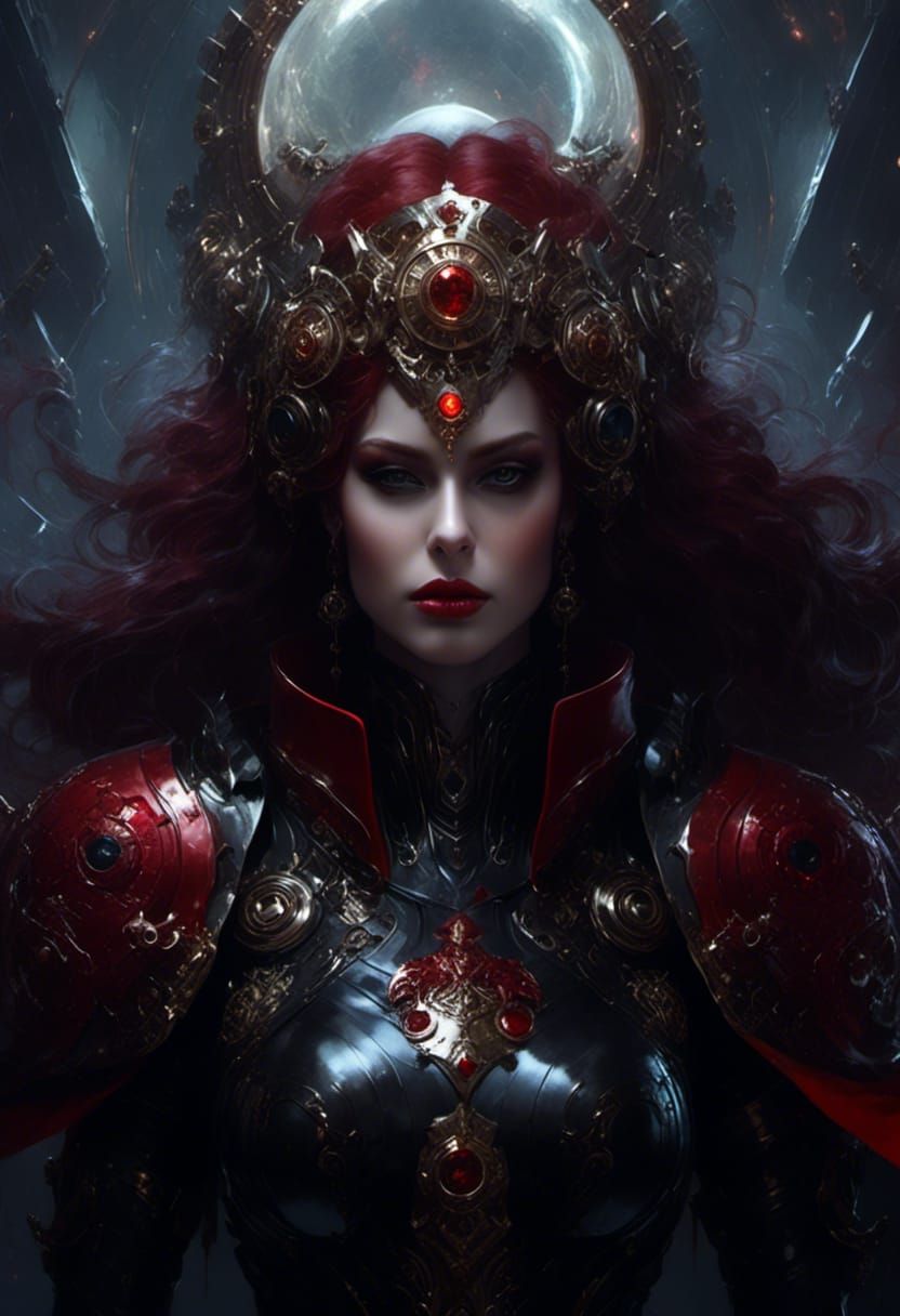 Adeptus Sororitas Portrait in Science Fiction Style