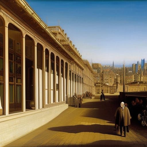 World in 2023: Detailed 3D Matte Painting