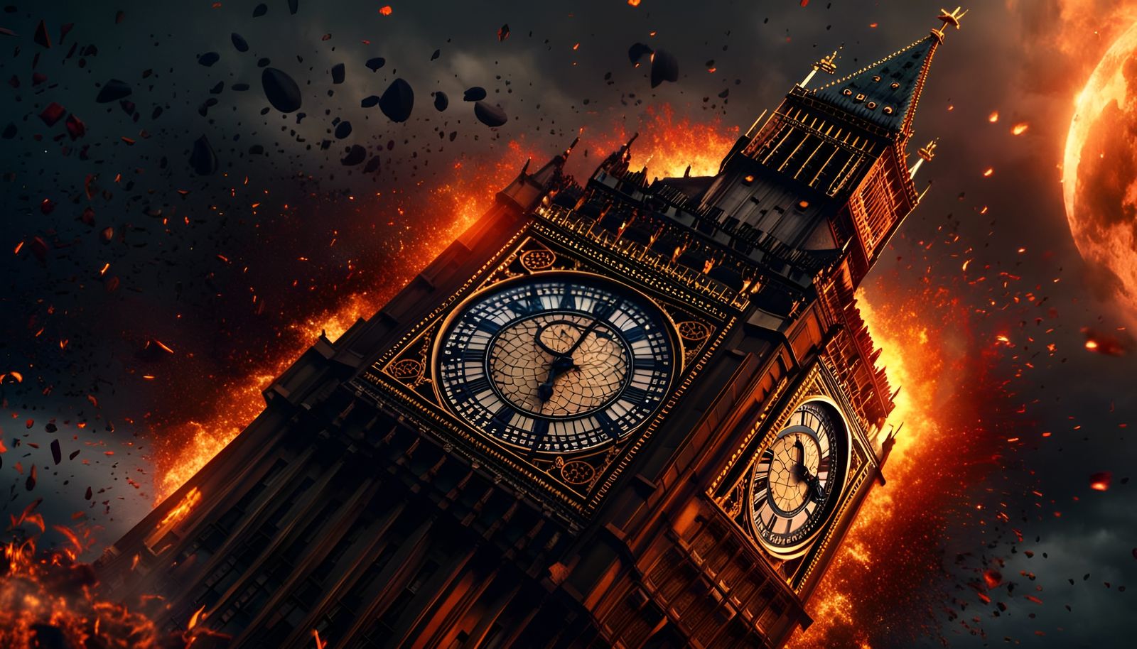 Apocalyptic London: Big Ben in Ruins