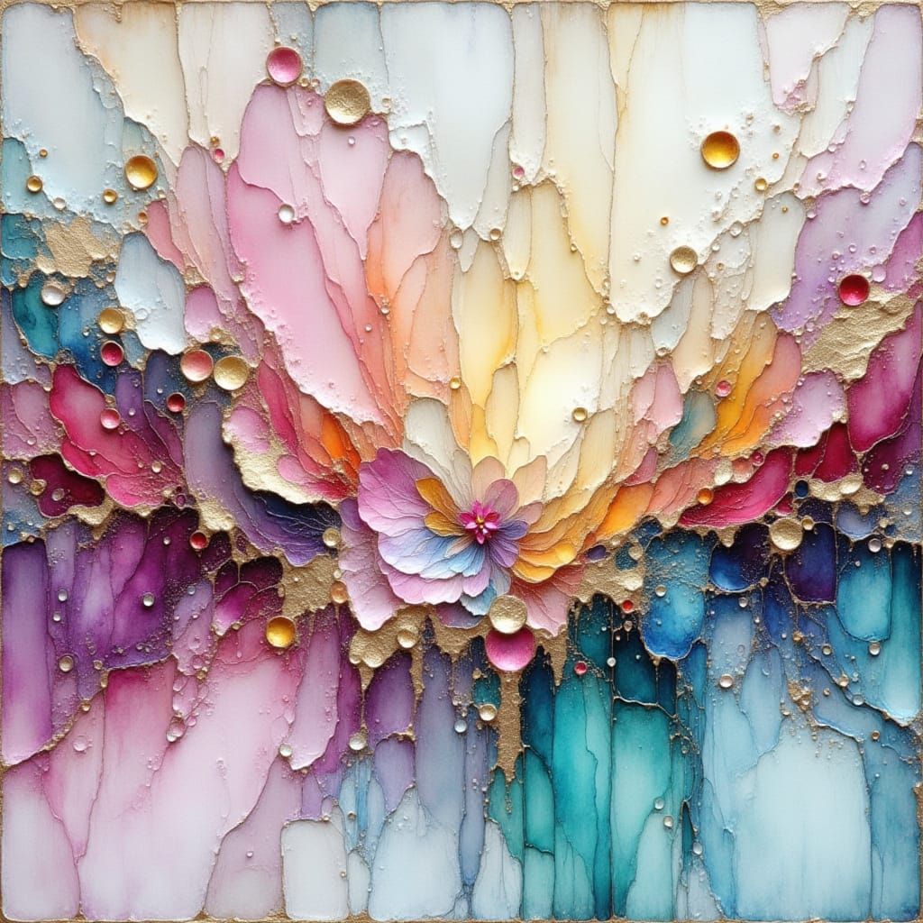 Whimsical Dreamlike Watercolor Seascape in Monet Style