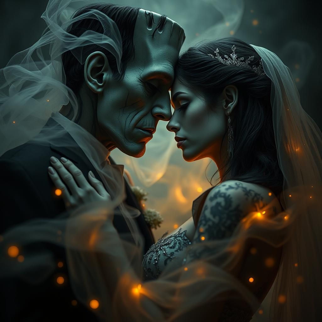 Frankenstein and Bride: Love in the Shadows