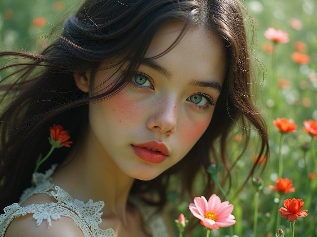 Ethereal Women in Whimsical Nature