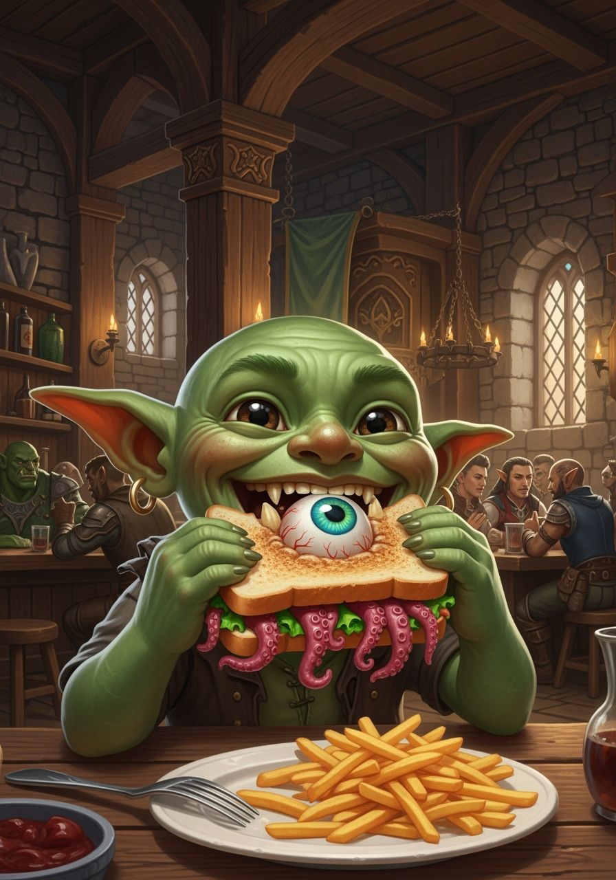 Goblin's Eyeball Sandwich in Fantasy Tavern