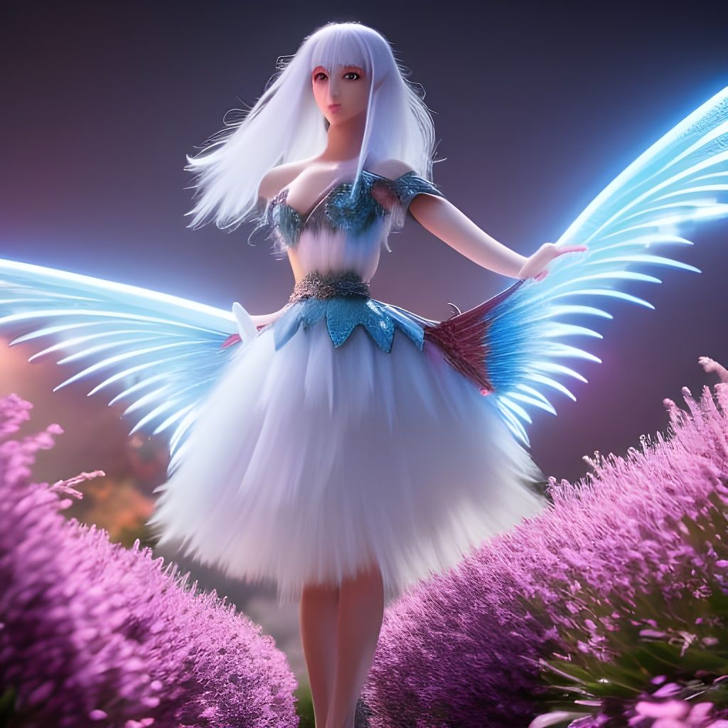 Electric Fairy: Anime Key Visual in 8K