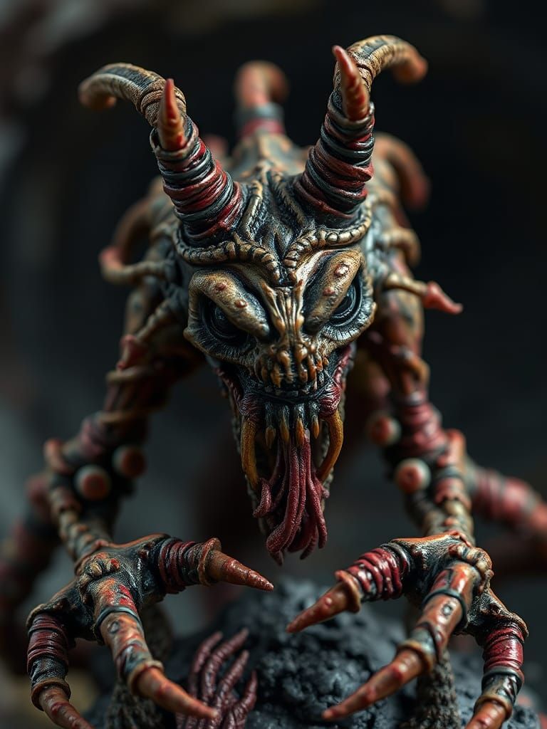 Hyperrealistic Skaven Hellpit Abomination Miniature