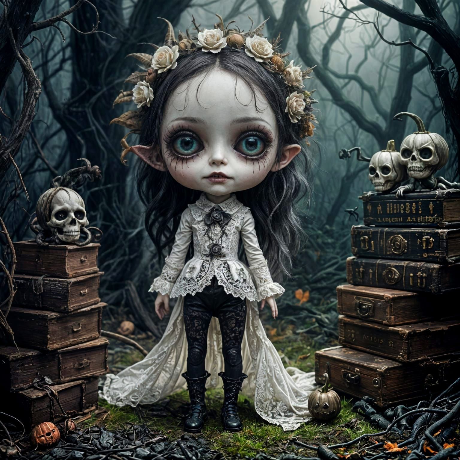 Cute Scary Little Monster Digital Art