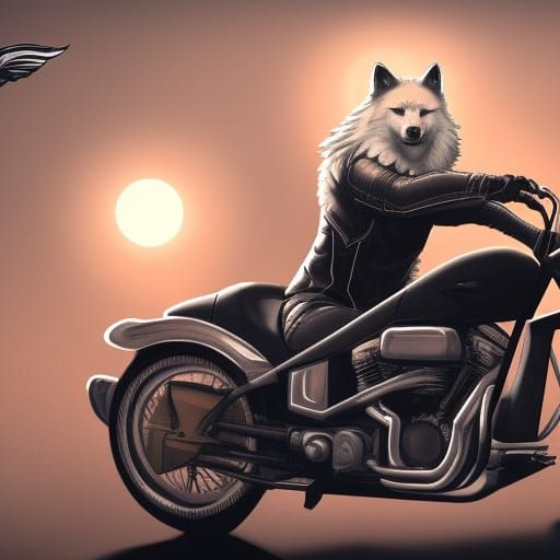 Wolf on wheels