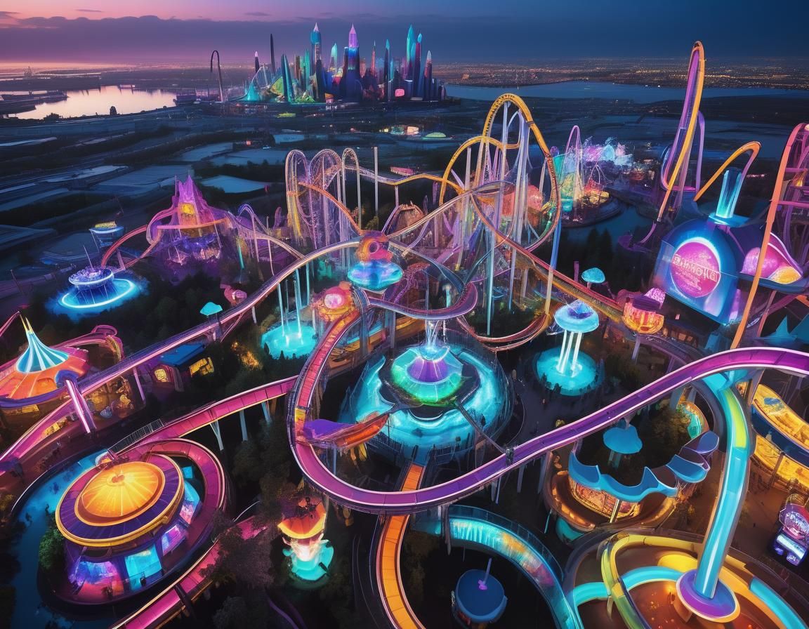 "Futuristic Extreme Theme Fun Park", Dive Into the Thrilling...