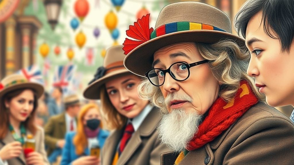 Vintage Portrait in Watercolour Style, Hyperdetailed Drawing