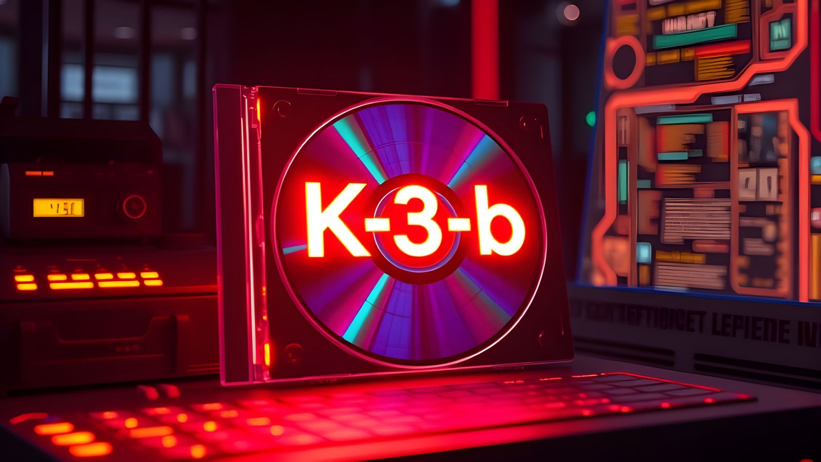 Cyberpunk CD Burner in Digital Realm