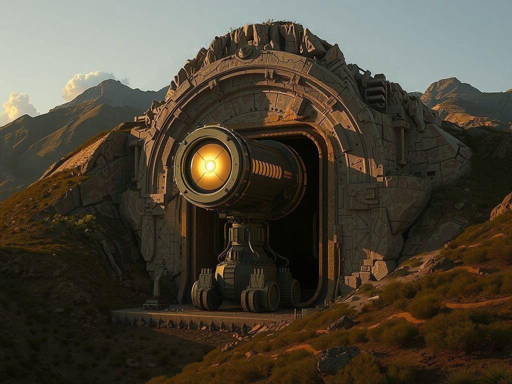 Sci-Fi Concept Art: Towering Photon Disintegrator Emerges fr...