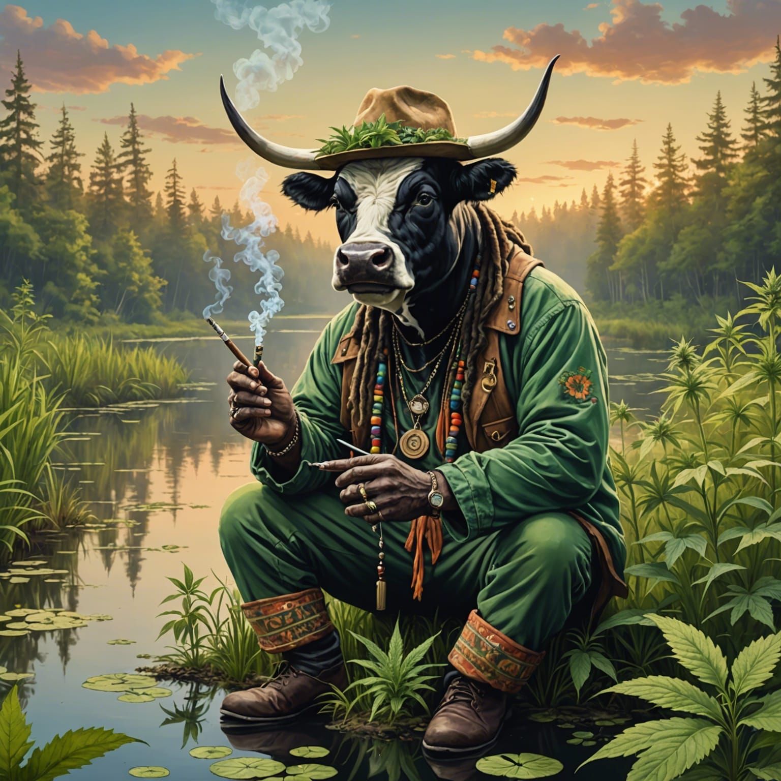 Back River Botany: Bull Hippie in a Marsh