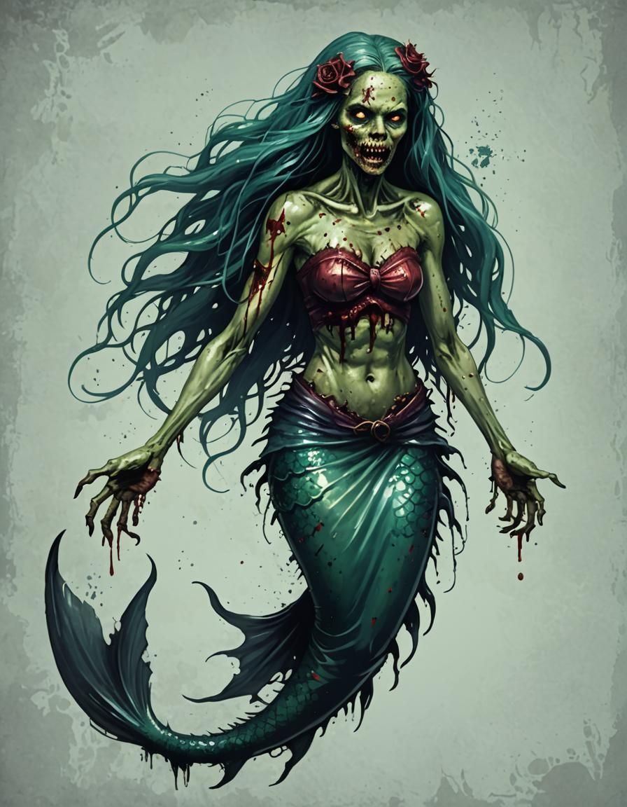 Zombie mermaid