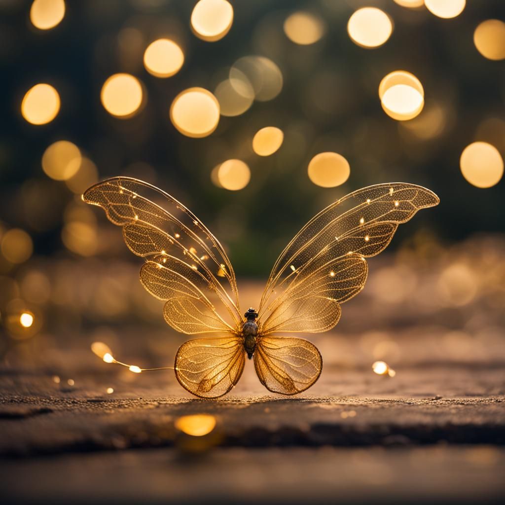 Golden Winged Fairy: Professional Photography