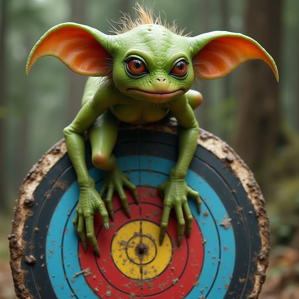 Gremlin Guardian of the Archery Target in Vibrant Henson Sty...