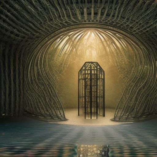 Surreal Passage Portal Architecture in Dali Style