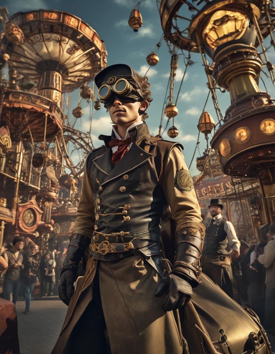 Steampunk Inventors Create Theme Park Attractions