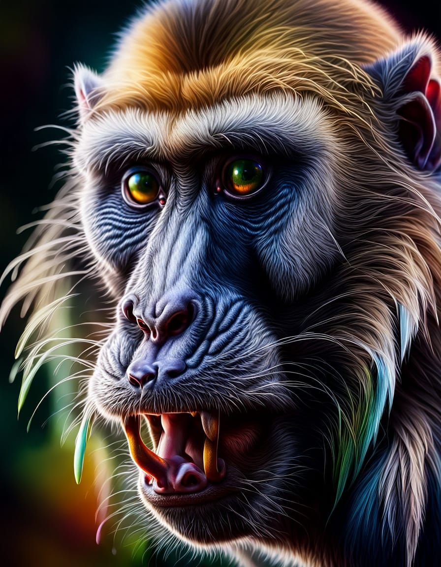 NFT adorable mandrill