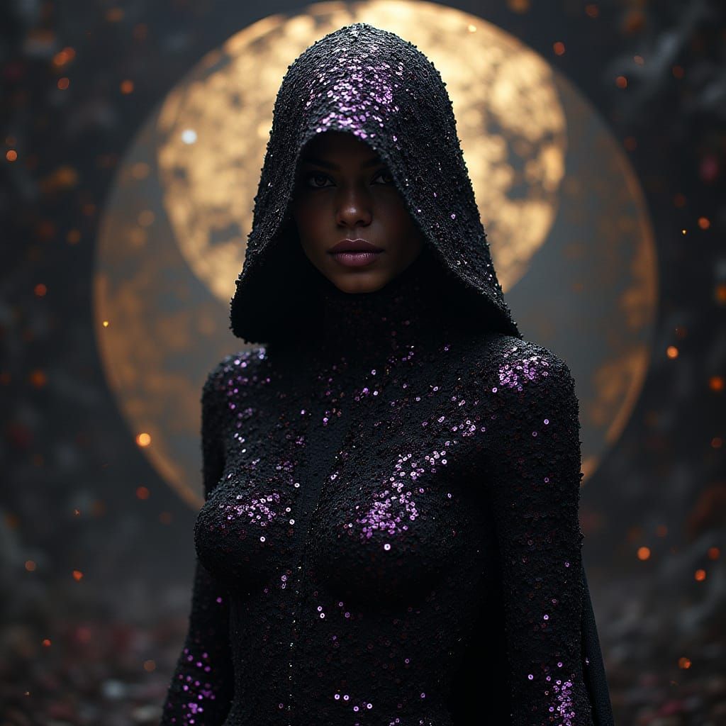 Dark Fantasy in Iridescent Armor