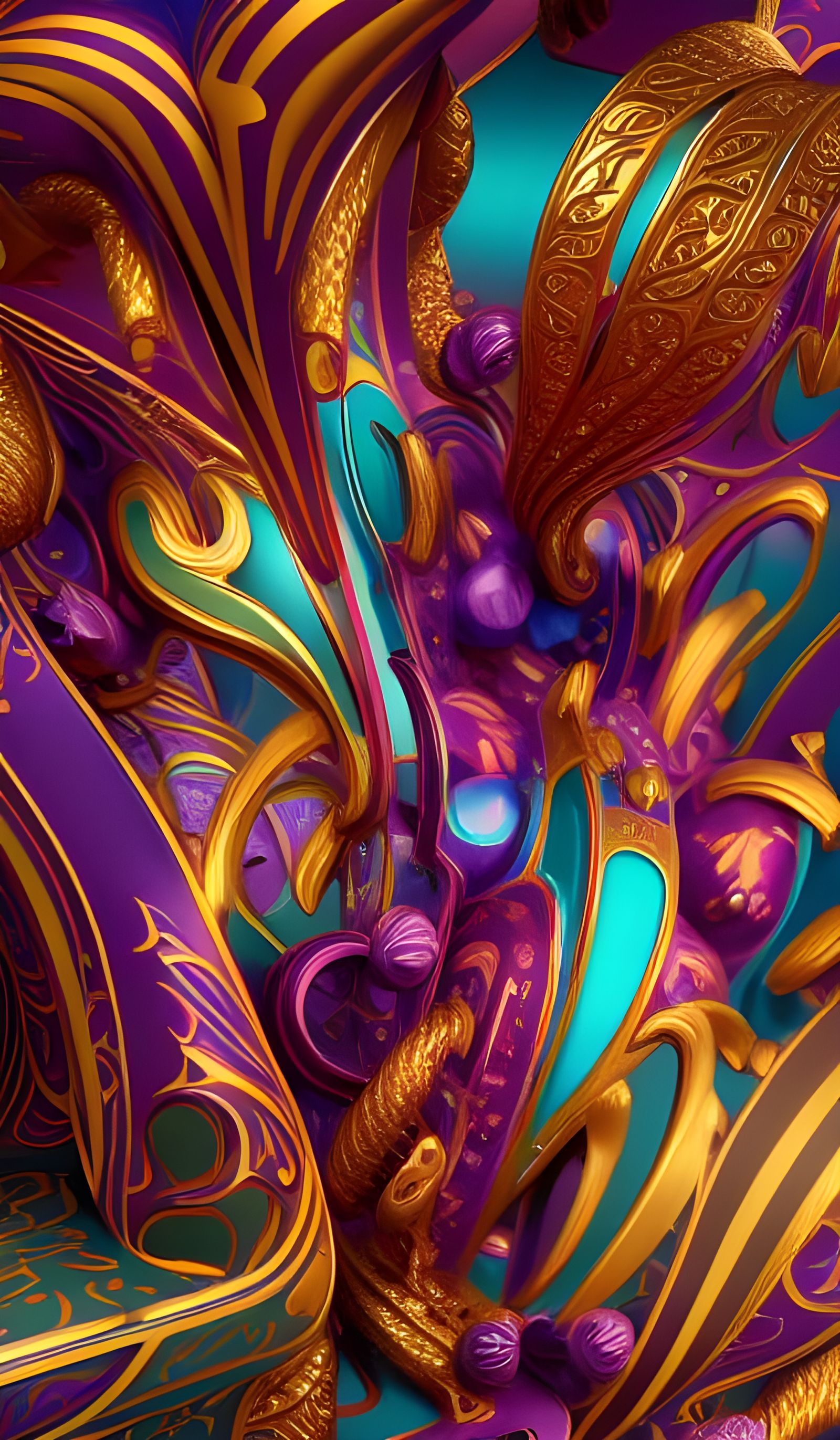 Fantastical Ornament with Bold Cinematic Style