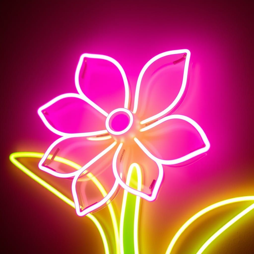 Neon Bloom in Vibrant Hues