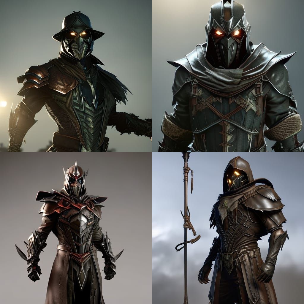 Scarecrow Arkham Knight in Dark Fantasy Style