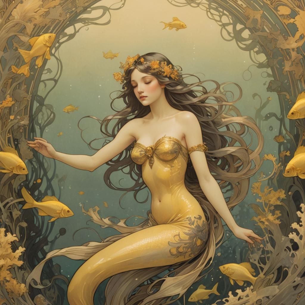 Mermaid in Yellow