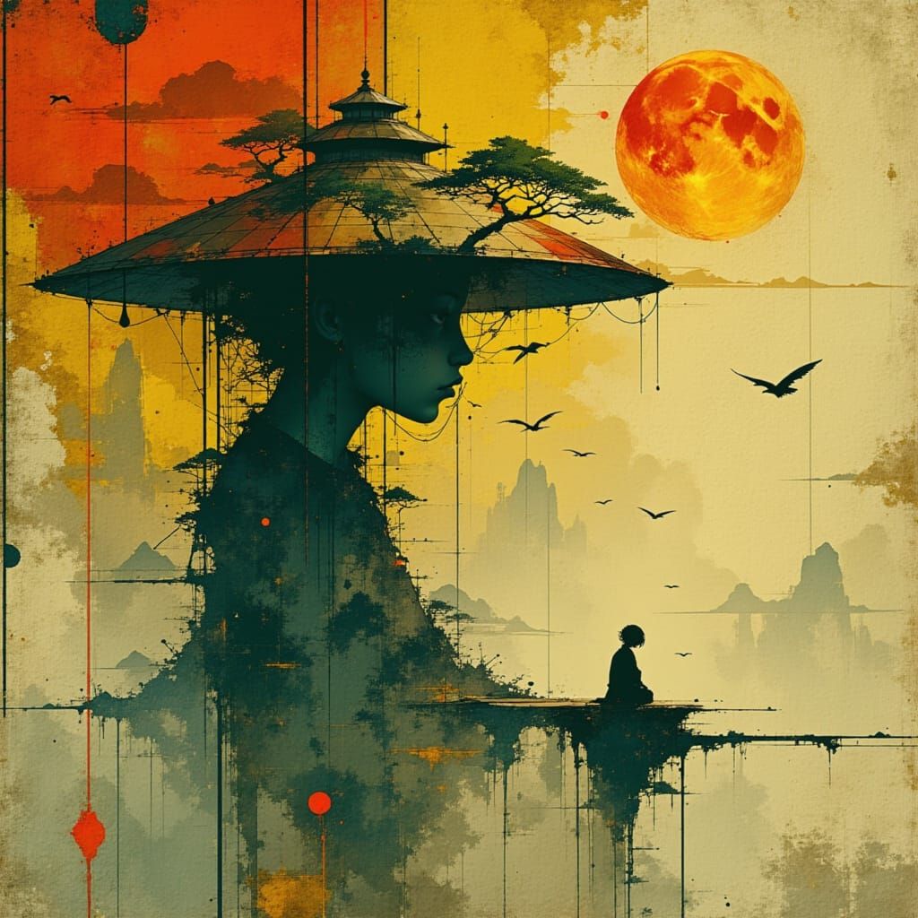 Melancholy Poet in Solitude