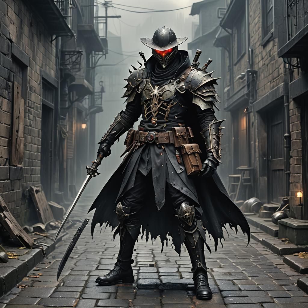 Dark Fantasy Kamen Rider in Gothic Horror Style
