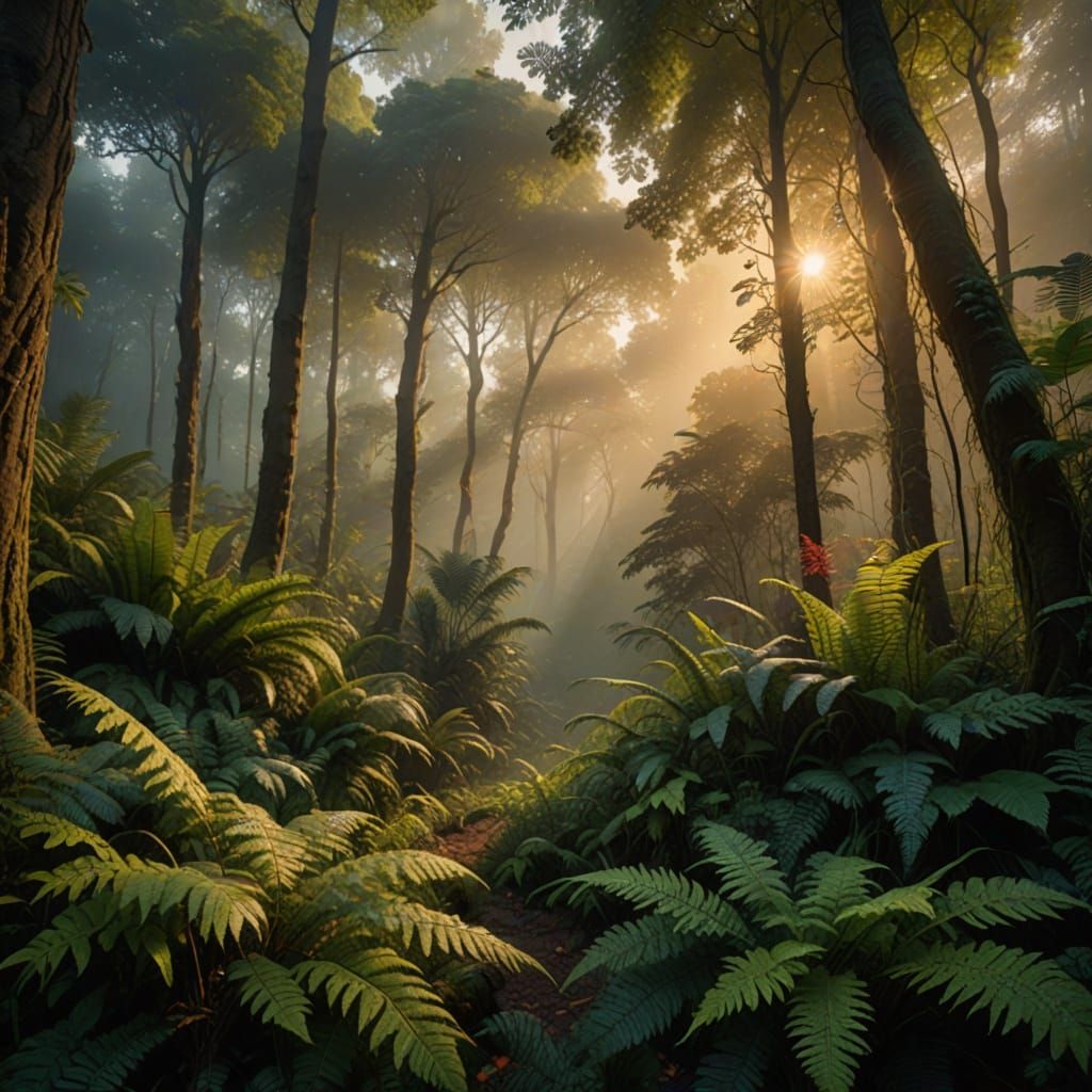 Dramatic Forest Landscape in Epic Cinematic Style