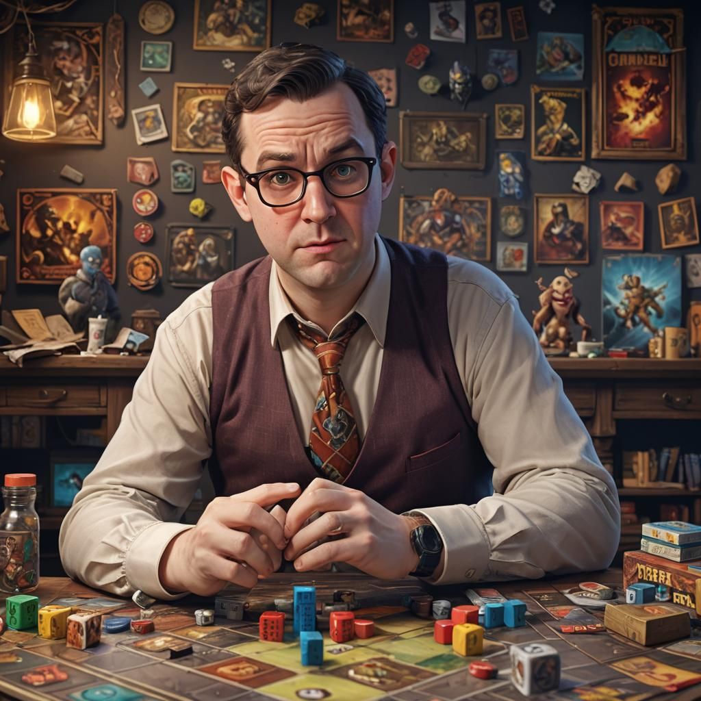 AVGN Plays a Board Game: Detailed Matte Painting