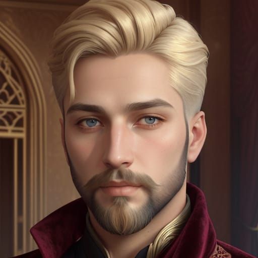 Burgundy Velvet Sultan in Ancient Persian Palace