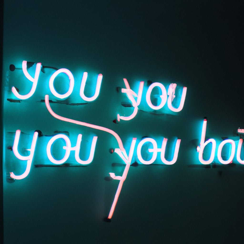 Iconic Neon Sign of Chinese Swear Word