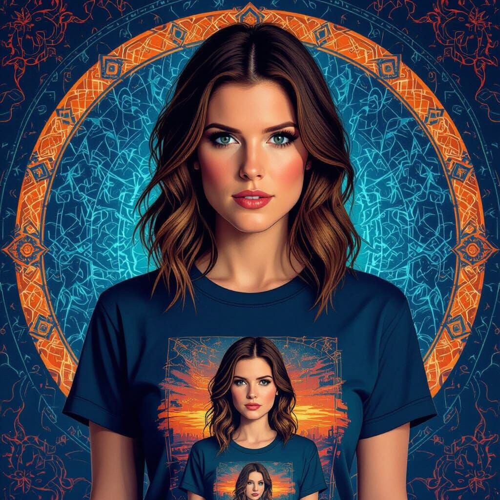 Anna Kendrick Recursive T-Shirt in Fantasy Concept Art