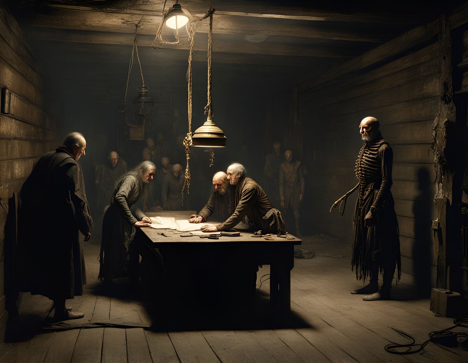 Cenobite in Basement: Matte Painting Concept Art