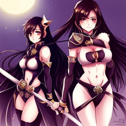 Anime Style Warrior Women