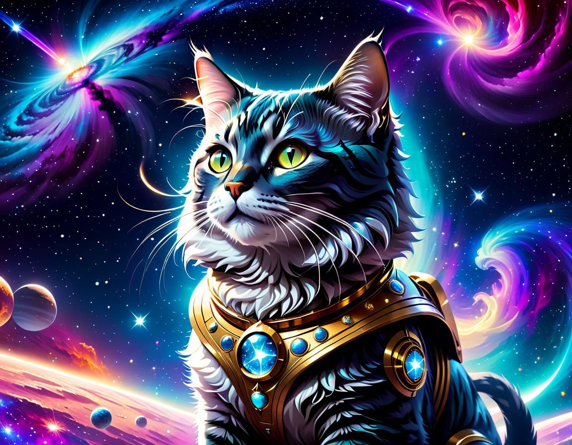 Celestial Cat Guardian of the Galaxy