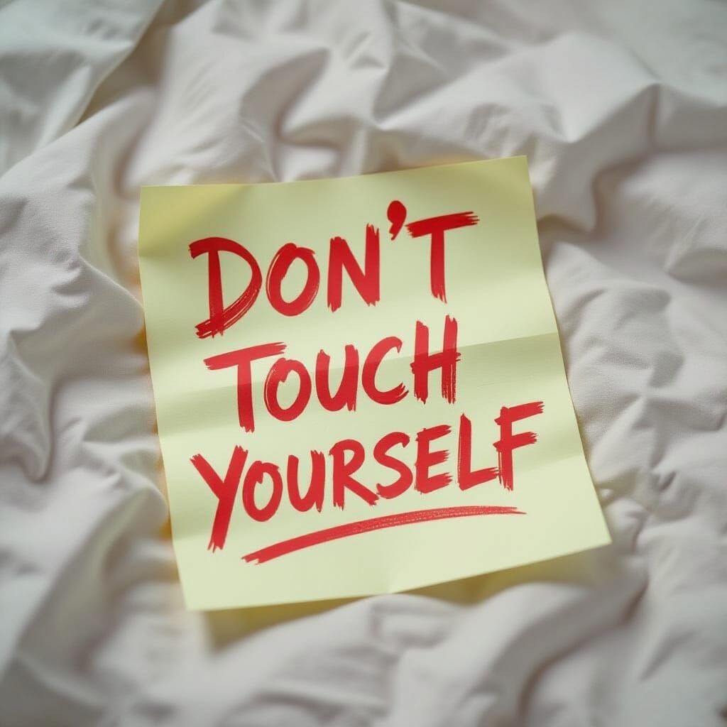 Crumpled Note on Bed Sheet in Expressive Style