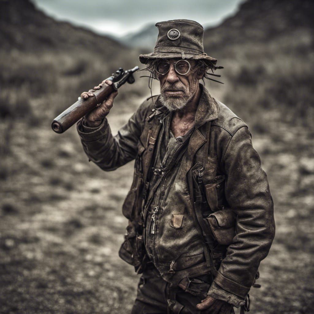 Courage the Dog, Post-Apocalyptic Survivor Portrait