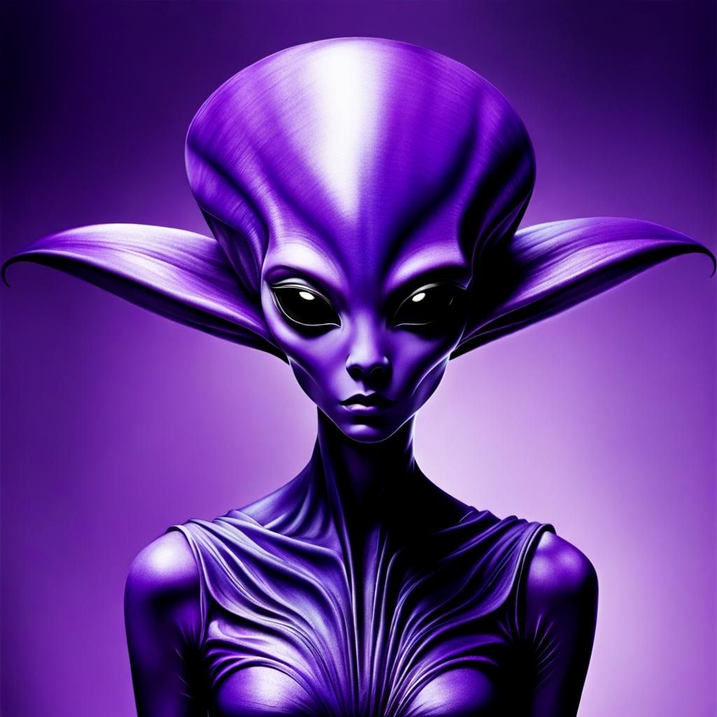 Purple, alien