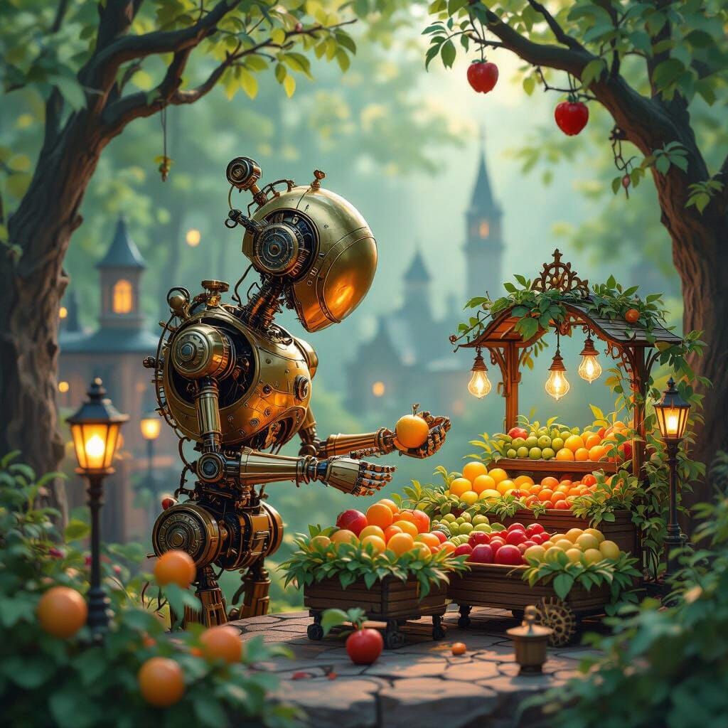 Clockwork Giant's Magical Fruit Stand